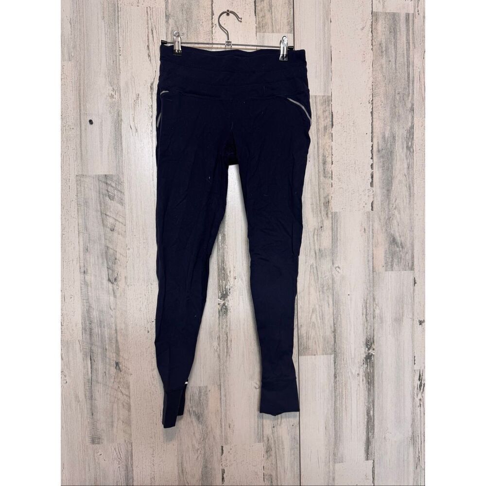 Athleta Navy Running Leggings Women’s Small Thumbhole Athletic Workout Pants